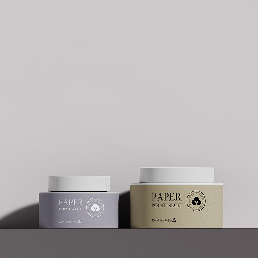 Paper Point Neck Cream Jar